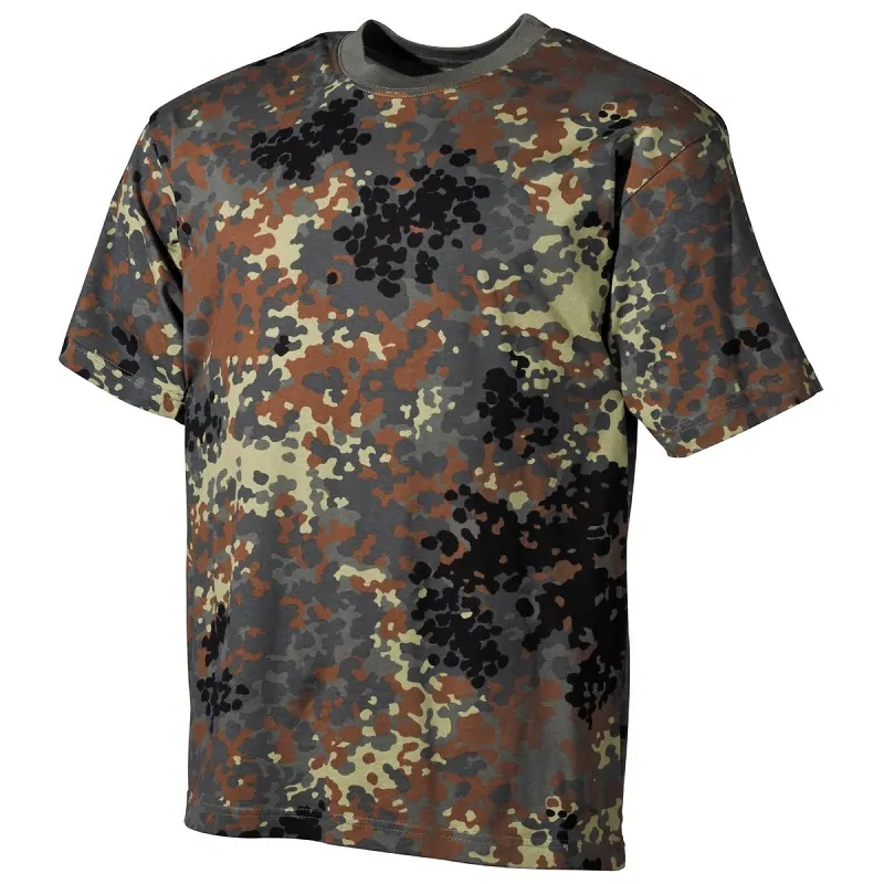 MFH Pánské bavlněné triko US Bundeswehr flecktarn vel.4XL